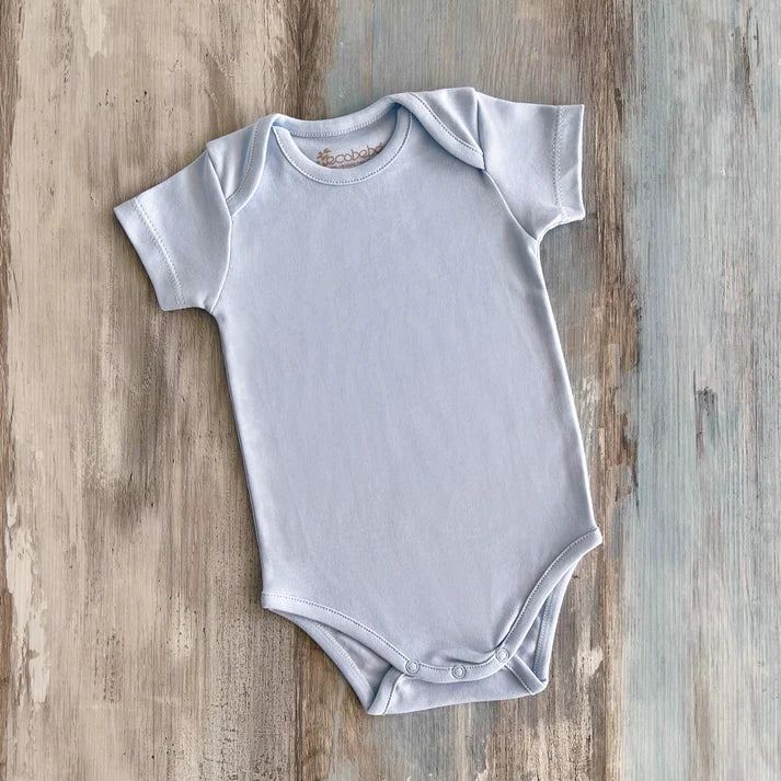 Body Bebe Celeste Ecobebe - Ropa para bebes en 100% Algodon Organico