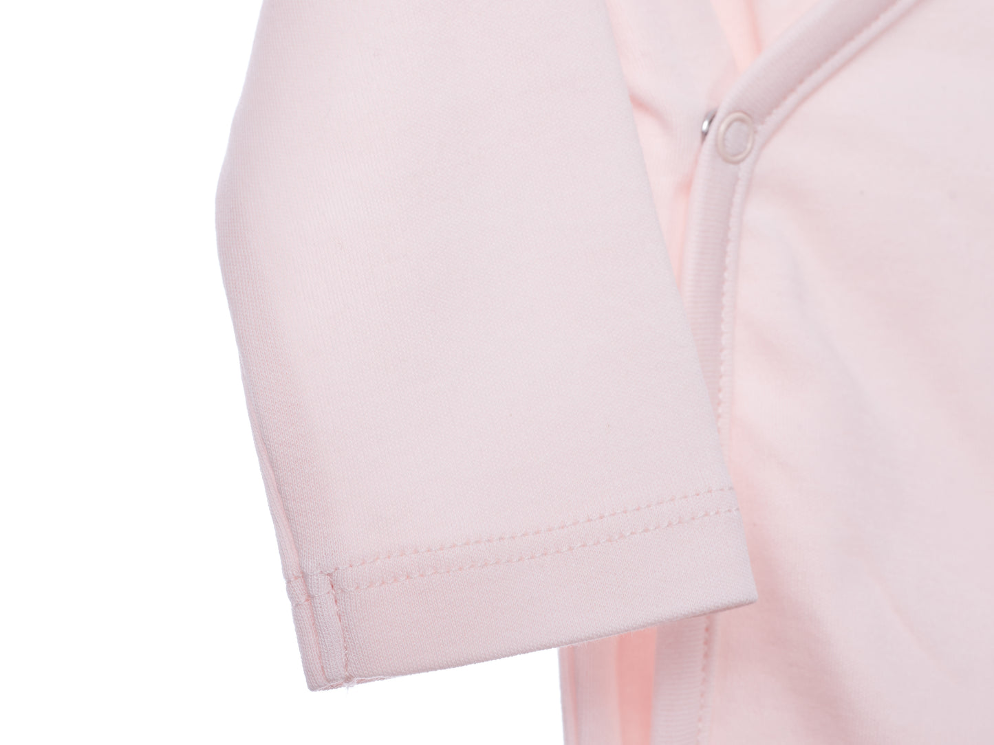 Detalle Body Bebe Rosa Ecobebe - Ropa para bebes en 100% Algodon Organico