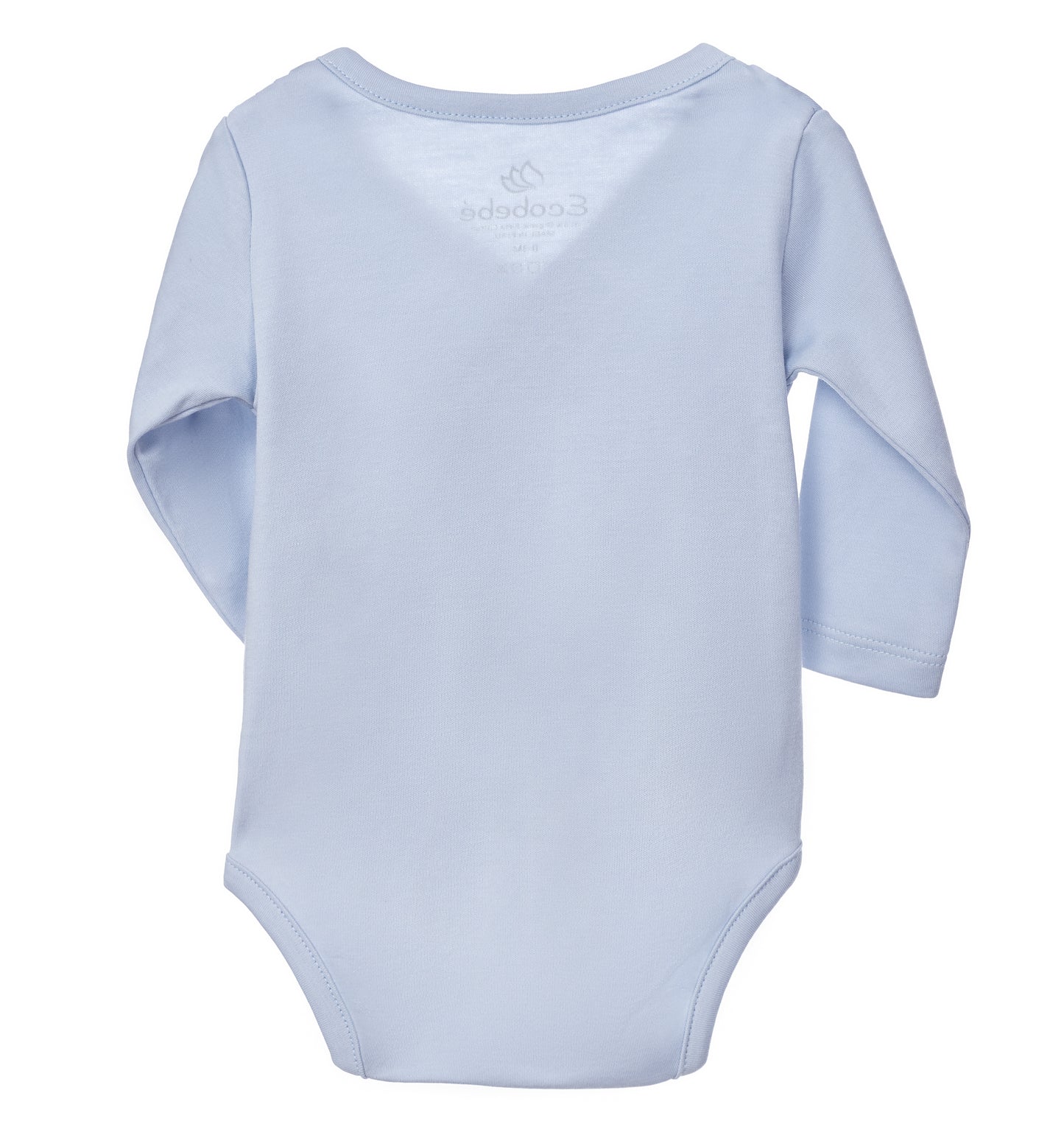 Espalda Body Bebe Celeste Ecobebe - Ropa para bebes en 100% Algodon Organico