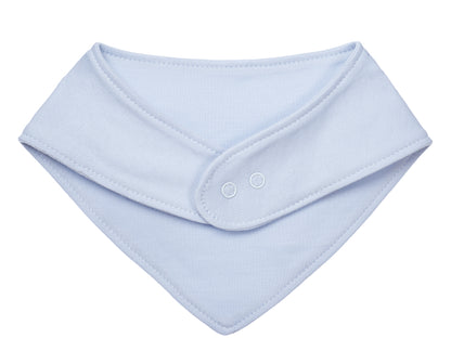 Babero Bandana Celeste Espalda Ecobebe - Ropa para bebes en 100% Algodon Organico