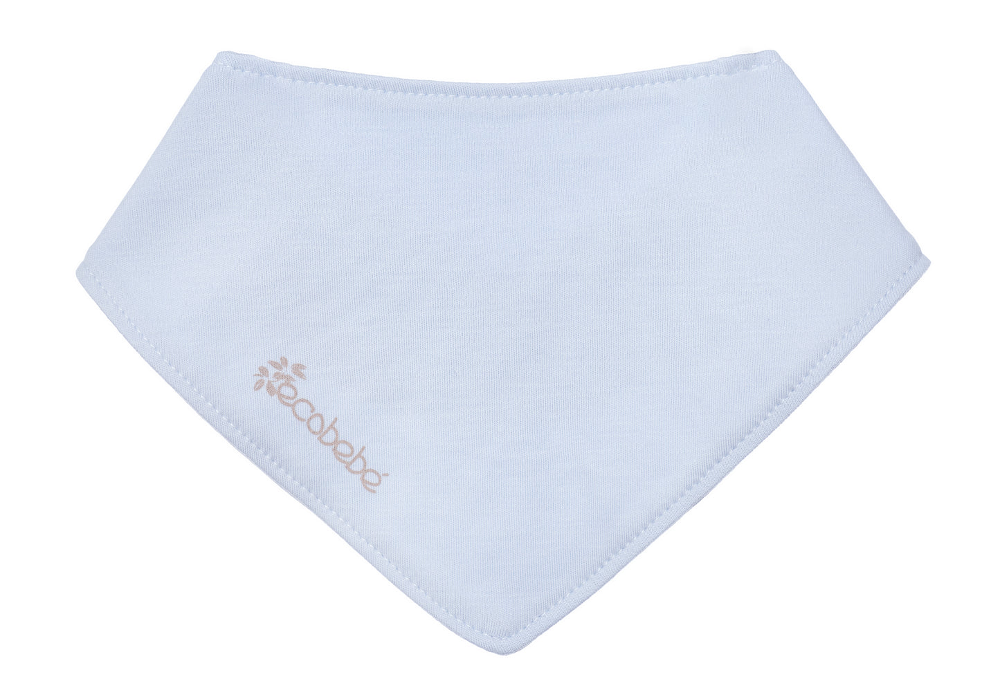 Babero Bandana Bebe Celeste Ecobebe - Ropa para bebes en 100% Algodon Organico