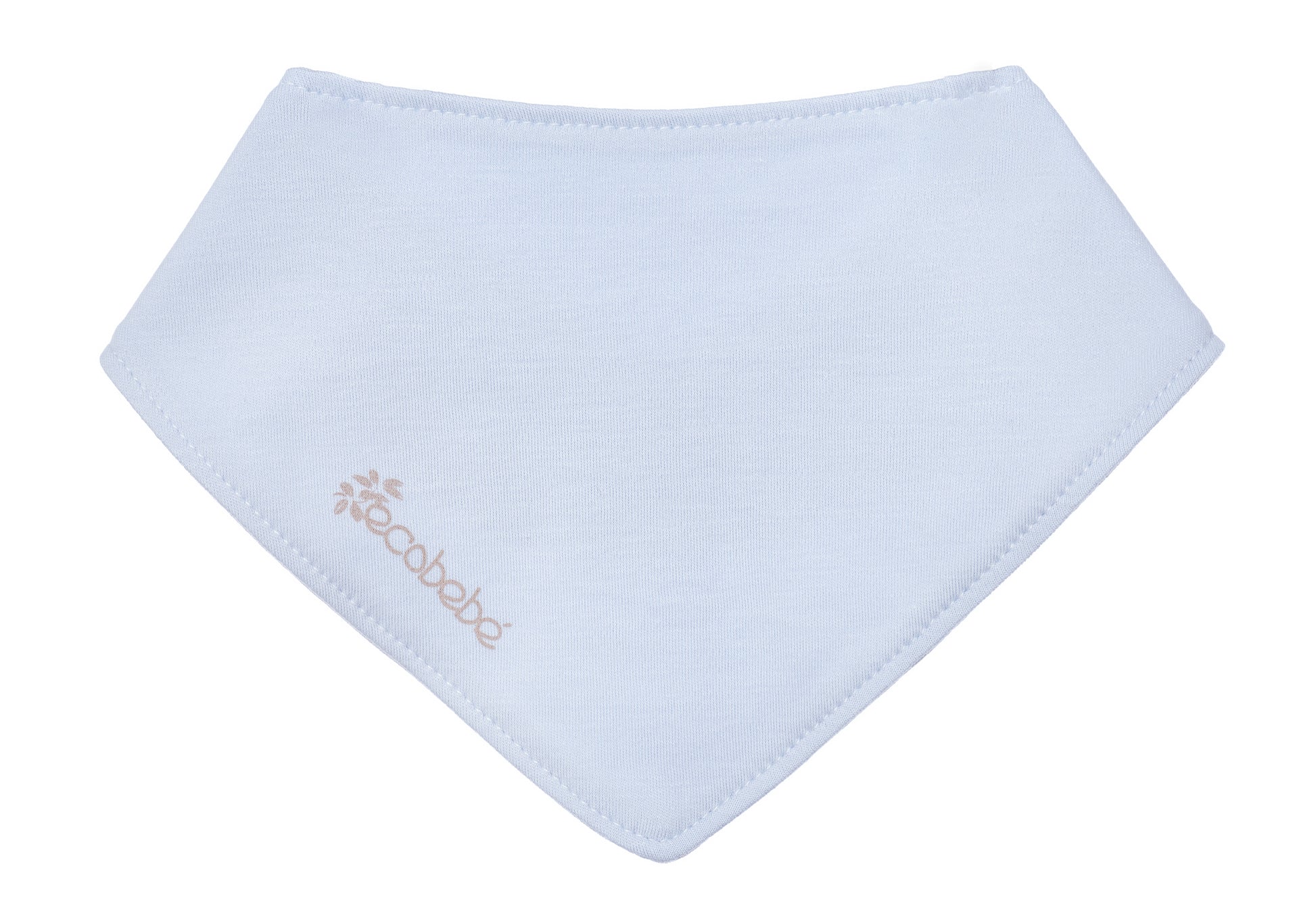Babero Bandana Bebe Celeste Ecobebe - Ropa para bebes en 100% Algodon Organico