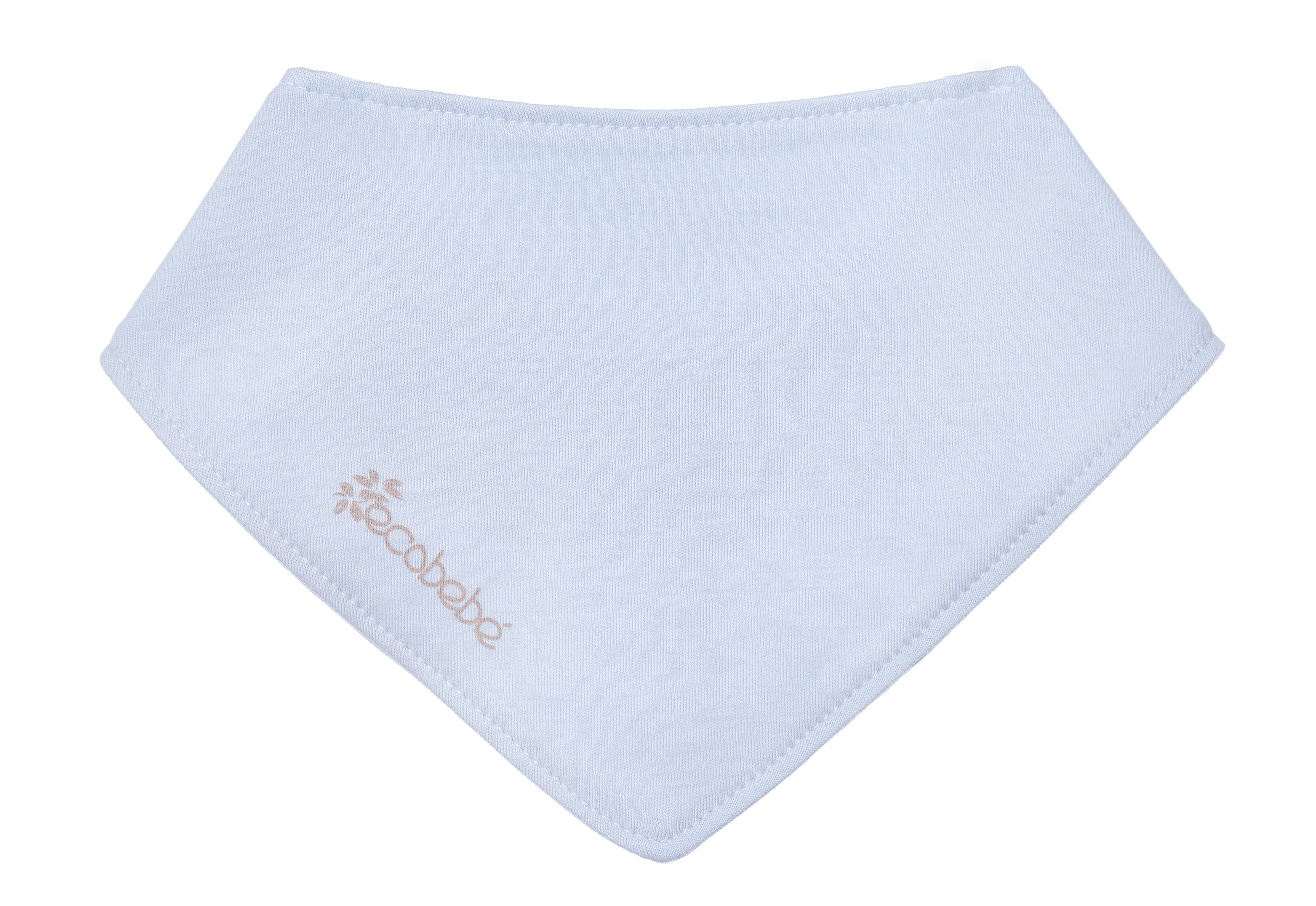 Babero Bandana Bebe Celeste Ecobebe - Ropa para bebes en 100% Algodon Organico
