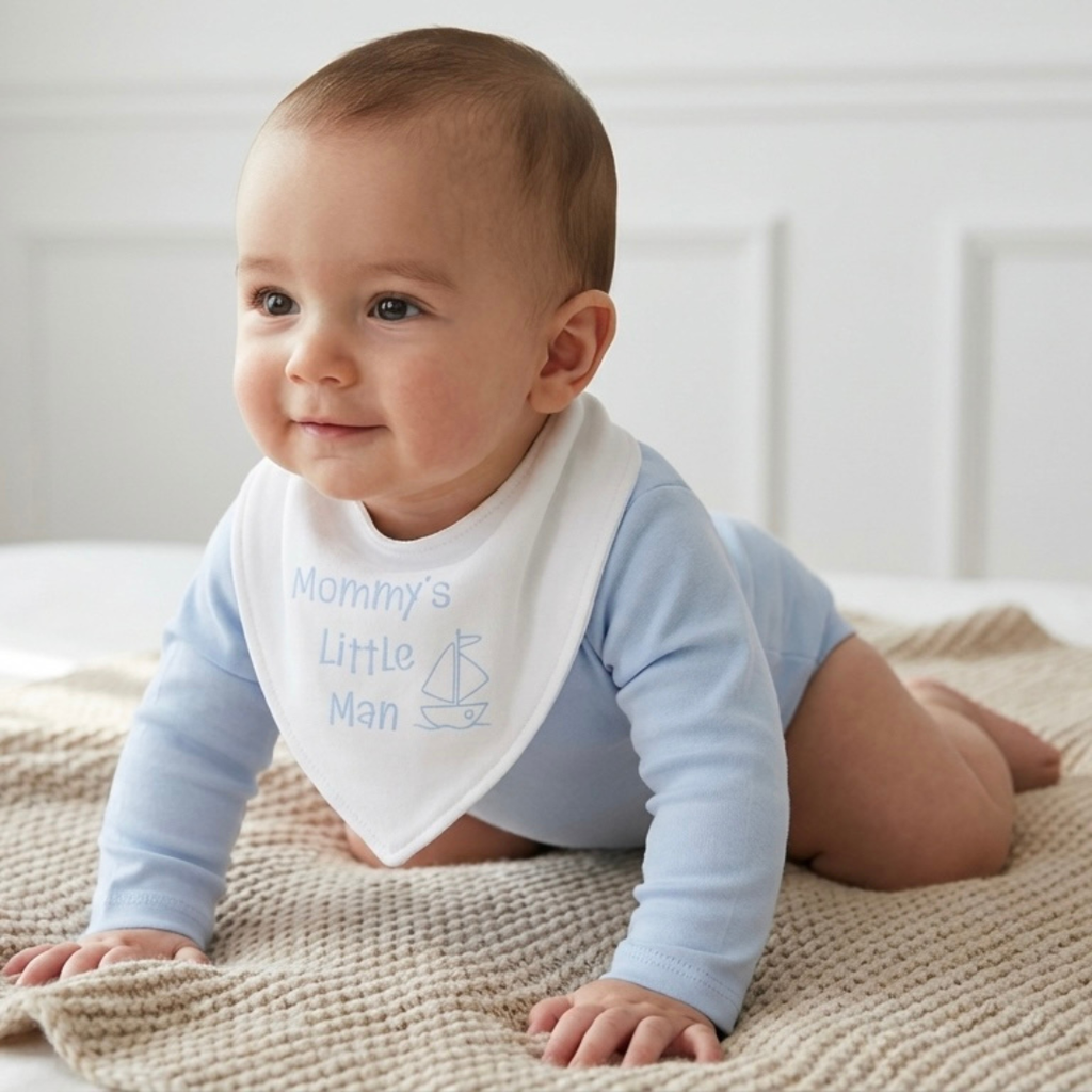 Bandana babero bebé algodón pima orgánico peruano — Ecobebé
