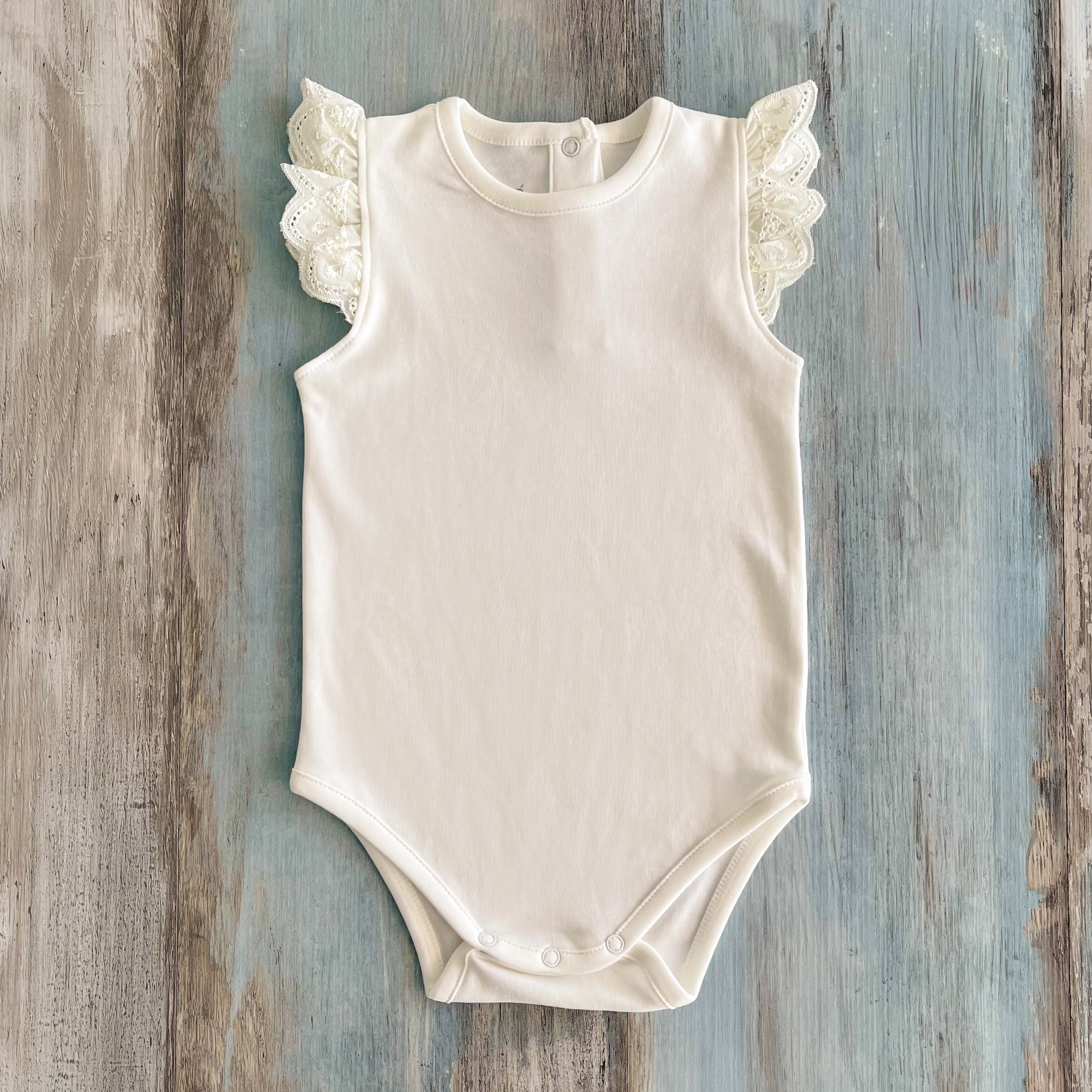 Body Broderie - EcoWhite (100% Algodón Orgánico) - Le Petit Company