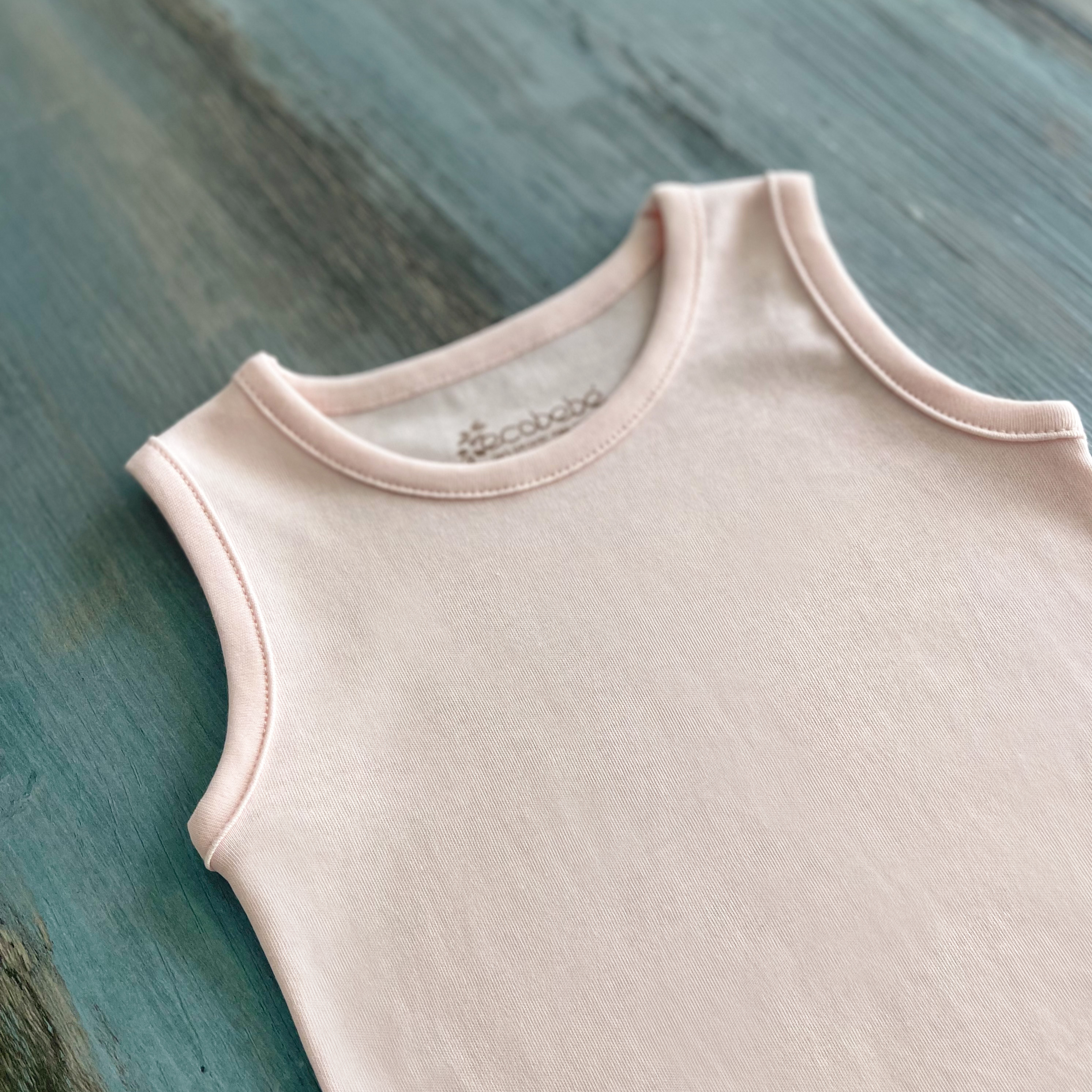 Body Manga Cero - Soft Pink (100% Algodón Orgánico) - Le Petit Company