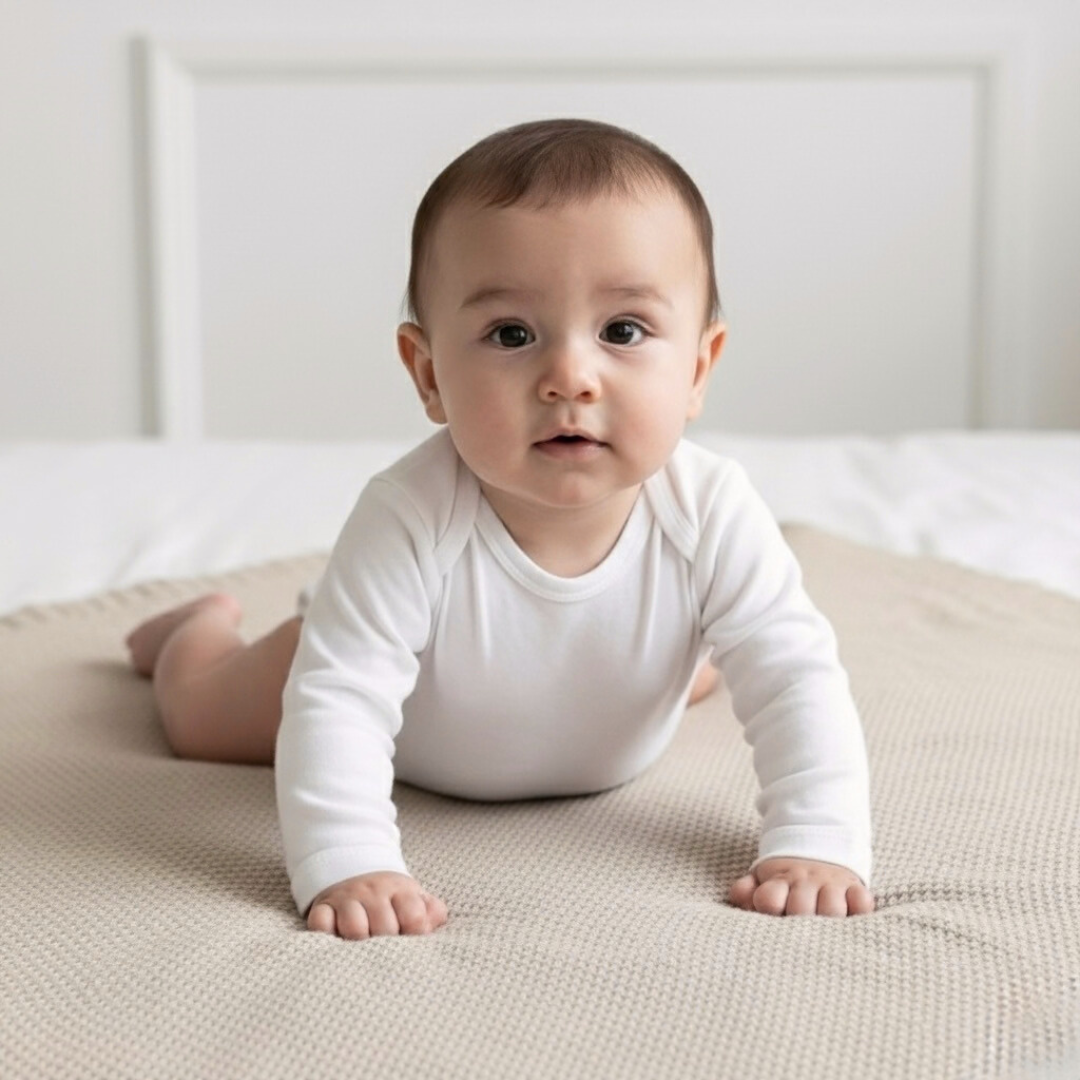 Body Bebé Manga Larga - Ecowhite (100% Algodón Orgánico)