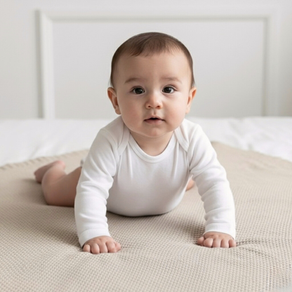 Body Bebé Manga Larga - Ecowhite (100% Algodón Orgánico)