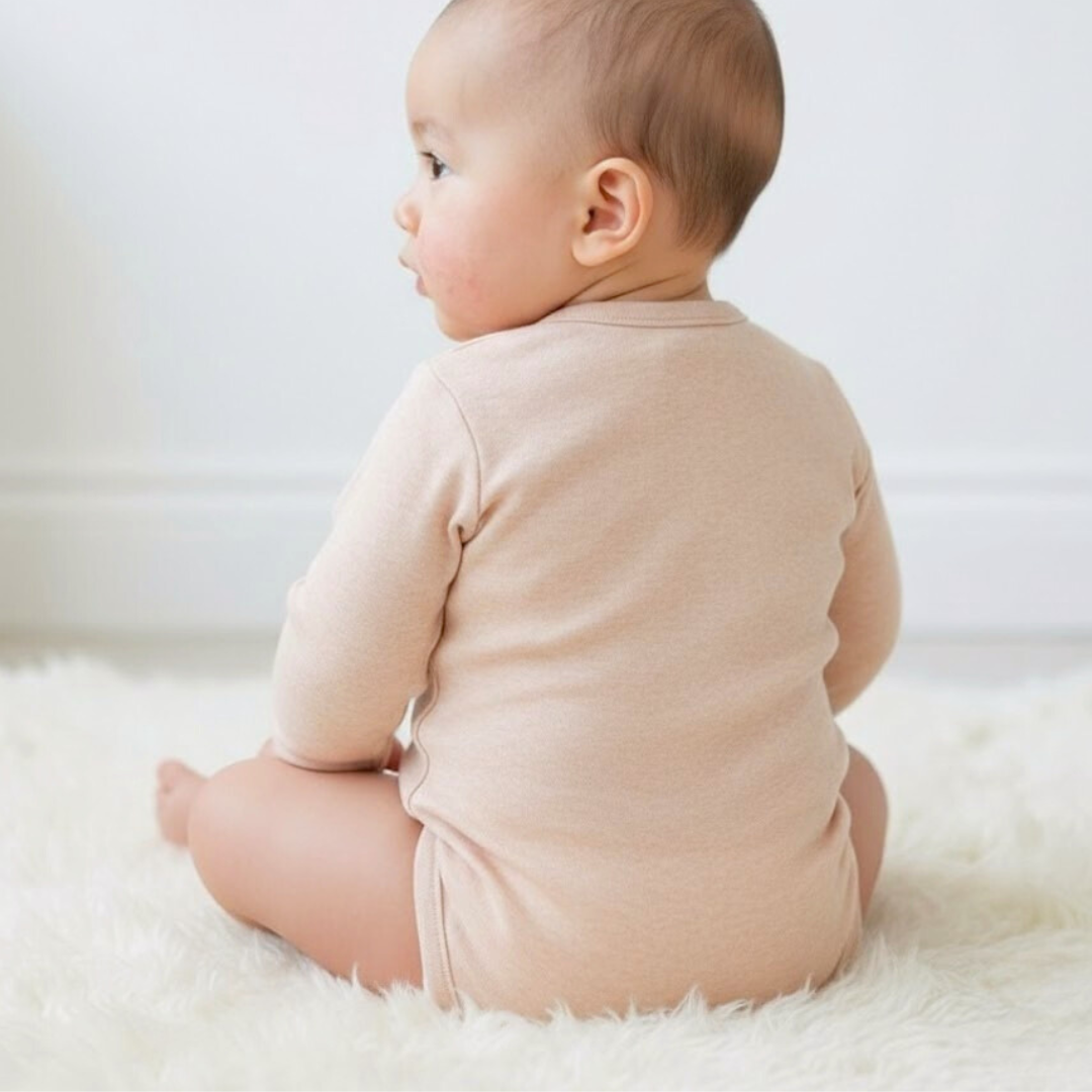 Body Bebé Kimono - Caramel (100% Algodón Orgánico)