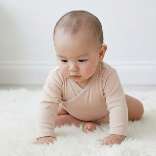 Body Bebé Kimono - Caramel (100% Algodón Orgánico)