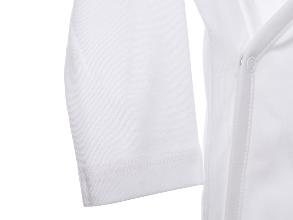 Body Bebe Ecowhite Detalle Ecobebe - Ropa para bebes en 100% Algodon Organico