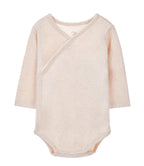 Body kimono bebé caramel en algodón orgánico pima peruano | Ecobebé
