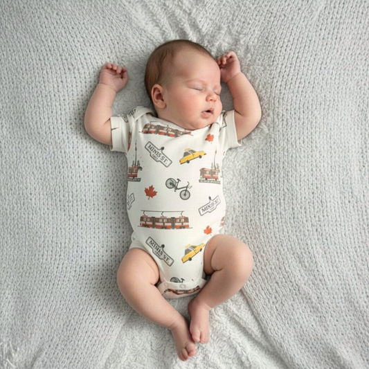 Body Bebe Manga Corta - Ecobebe (Algodon Organico)