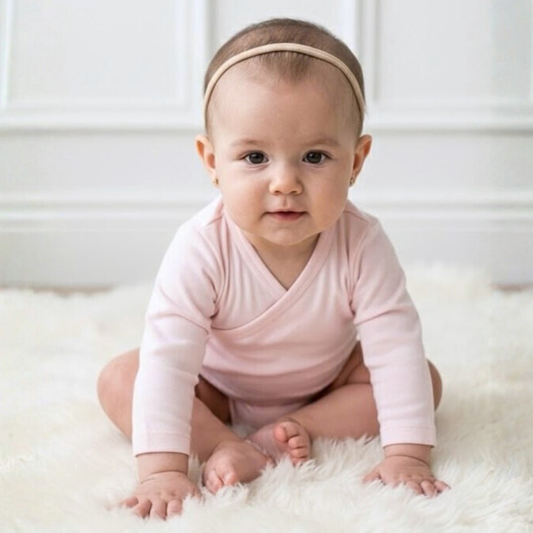 Body Bebé Kimono Rosado – Algodón Orgánico Pima