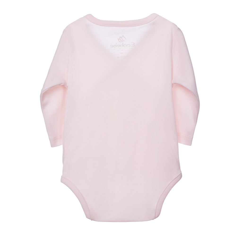Body Bebe Rosado Espalda Ecobebe - Ropa para bebes en 100% Algodon Organico