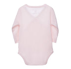 Body kimono bebé rosado — espalda algodón orgánico | Ecobebé