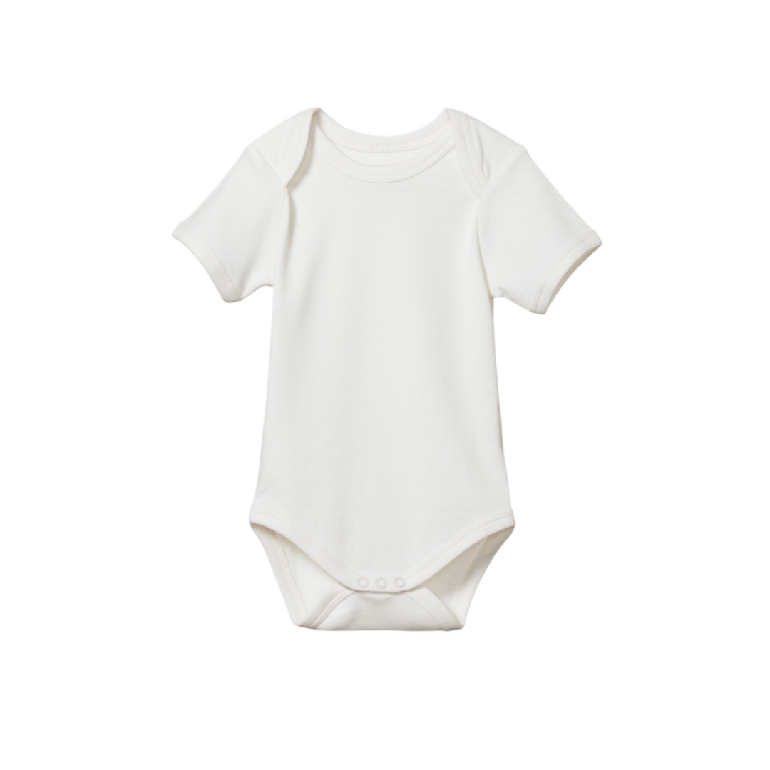 Body Manga Corta Bebe Ecobebe - Algodon Organico