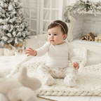 Pantalón navidad bebé algodón orgánico pima peruano GOTS | Ecobebé