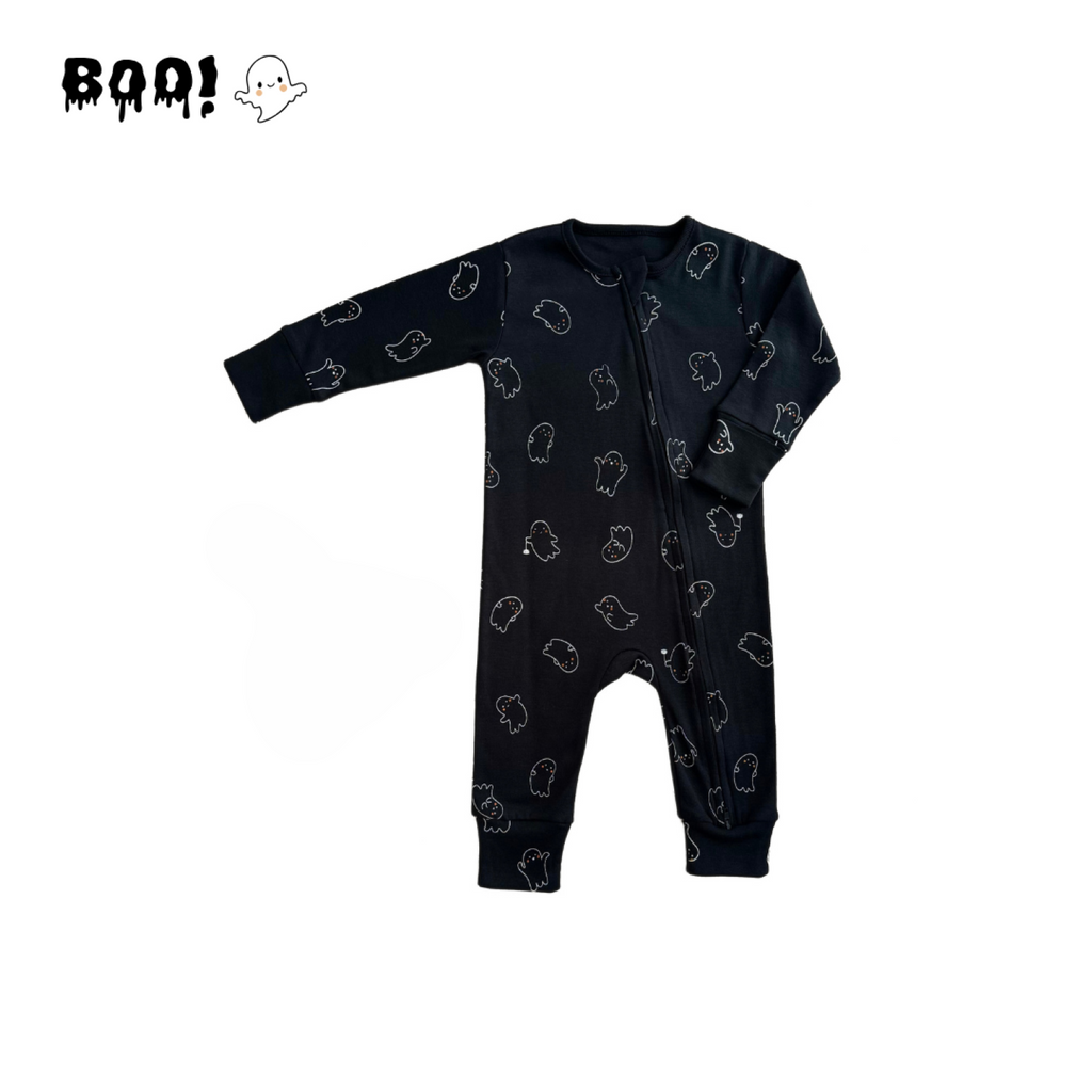 Ecobebe: Ropa para bebes (Algodon Organico) - Halloween Enterizo