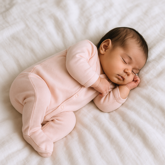 Enterizo Bebe Rosa - Ecobebe - Ropa Bebe 100% Algodon Organico