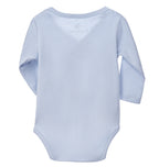 Body kimono bebé celeste — espalda algodón orgánico | Ecobebé