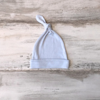 Gorro nudo bebé celeste en algodón orgánico pima peruano | Ecobebé