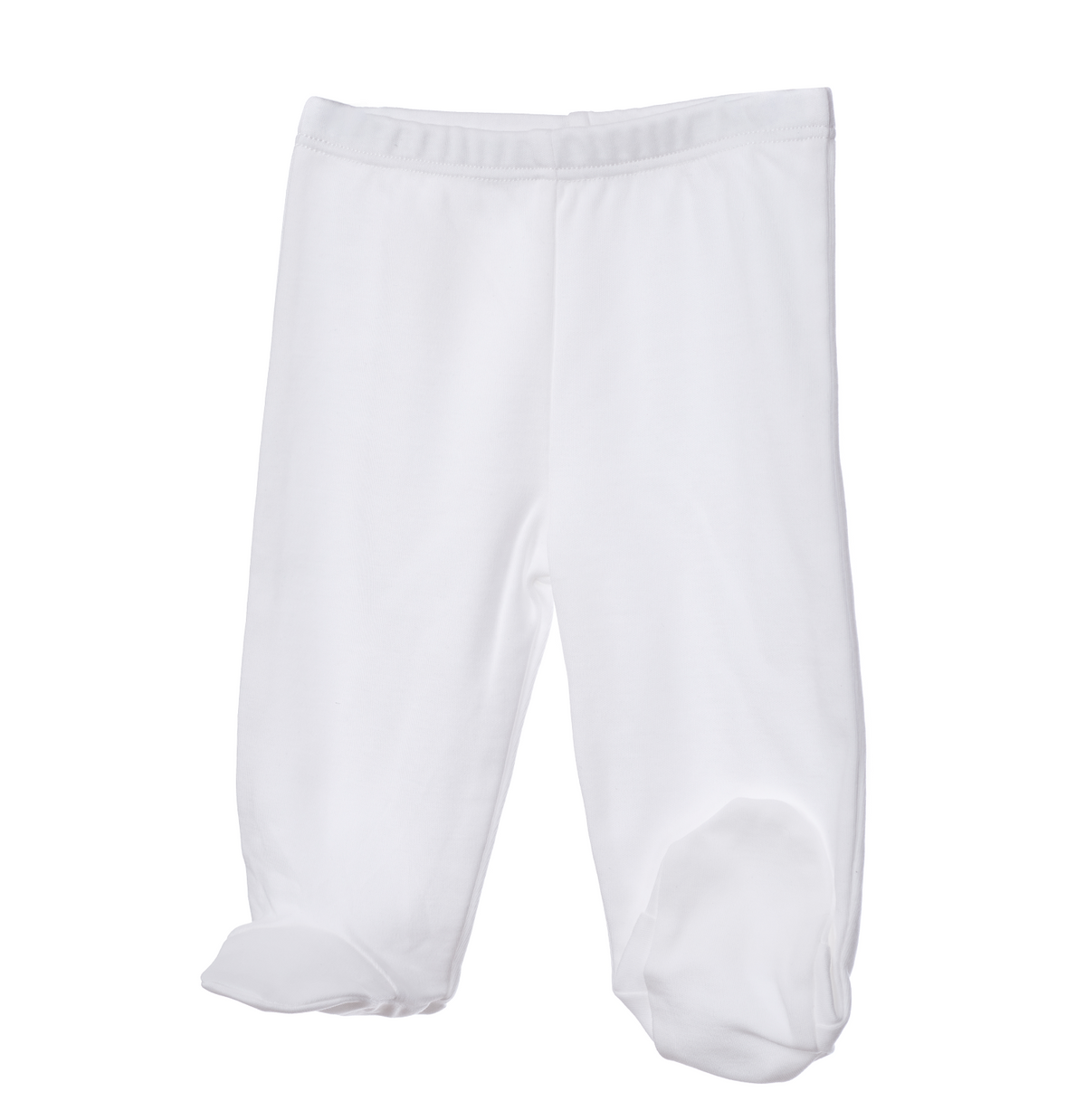 Pantalón tiro bajo bebé blanco en algodón orgánico pima peruano | Ecobebé
