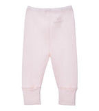 Pantalón puño convertible bebé rosado en algodón orgánico pima peruano | Ecobebé