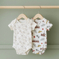 Set Body Bebe Manga Corta - Ecobebe (Algodon Organico) 3