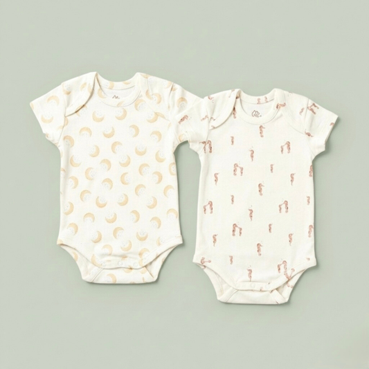 Set Body para Bebes Manga Corta - Ecobebe (Algodon Organico)