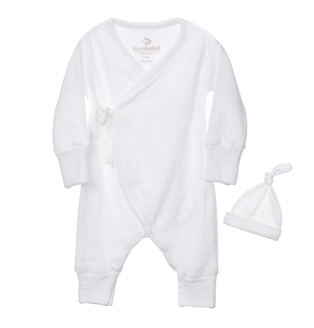 Set Enterizo Gorro Ecobebe - Ropa para bebes en 100% Algodón Orgánico