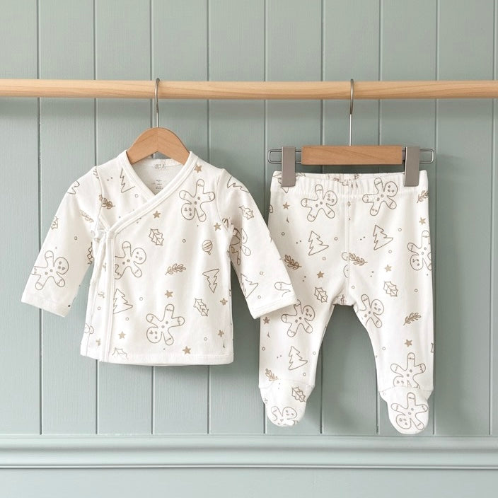 Set Navidad Bebe Algodon Organico - Ecobebe