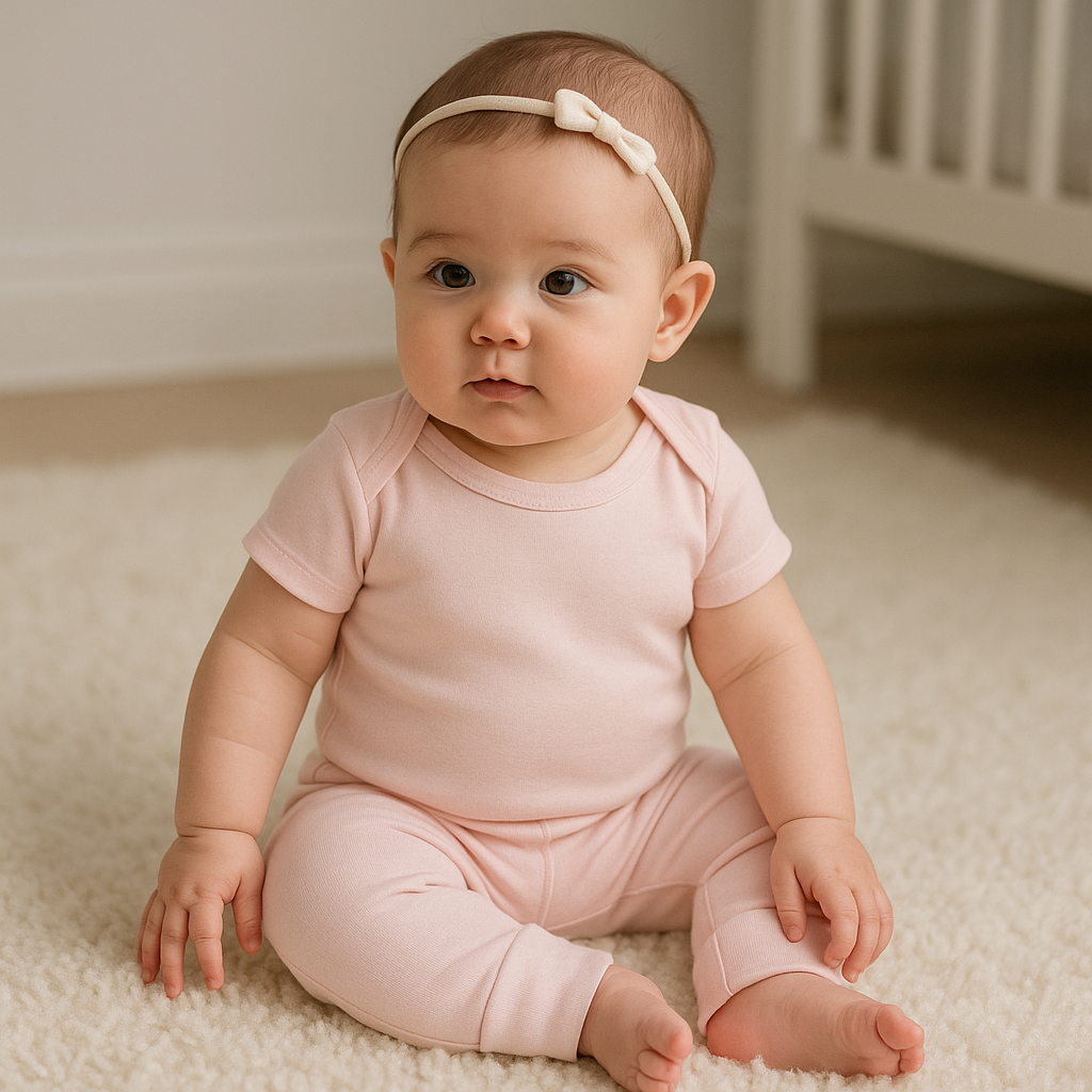 Set Soft Summer Rosado Ecobebe - Conjunto bebé en 100% Algodón Orgánico