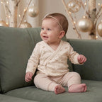 Set Navidad Bebé Ginger Cookies Caramel | Chaqueta + Pantalón