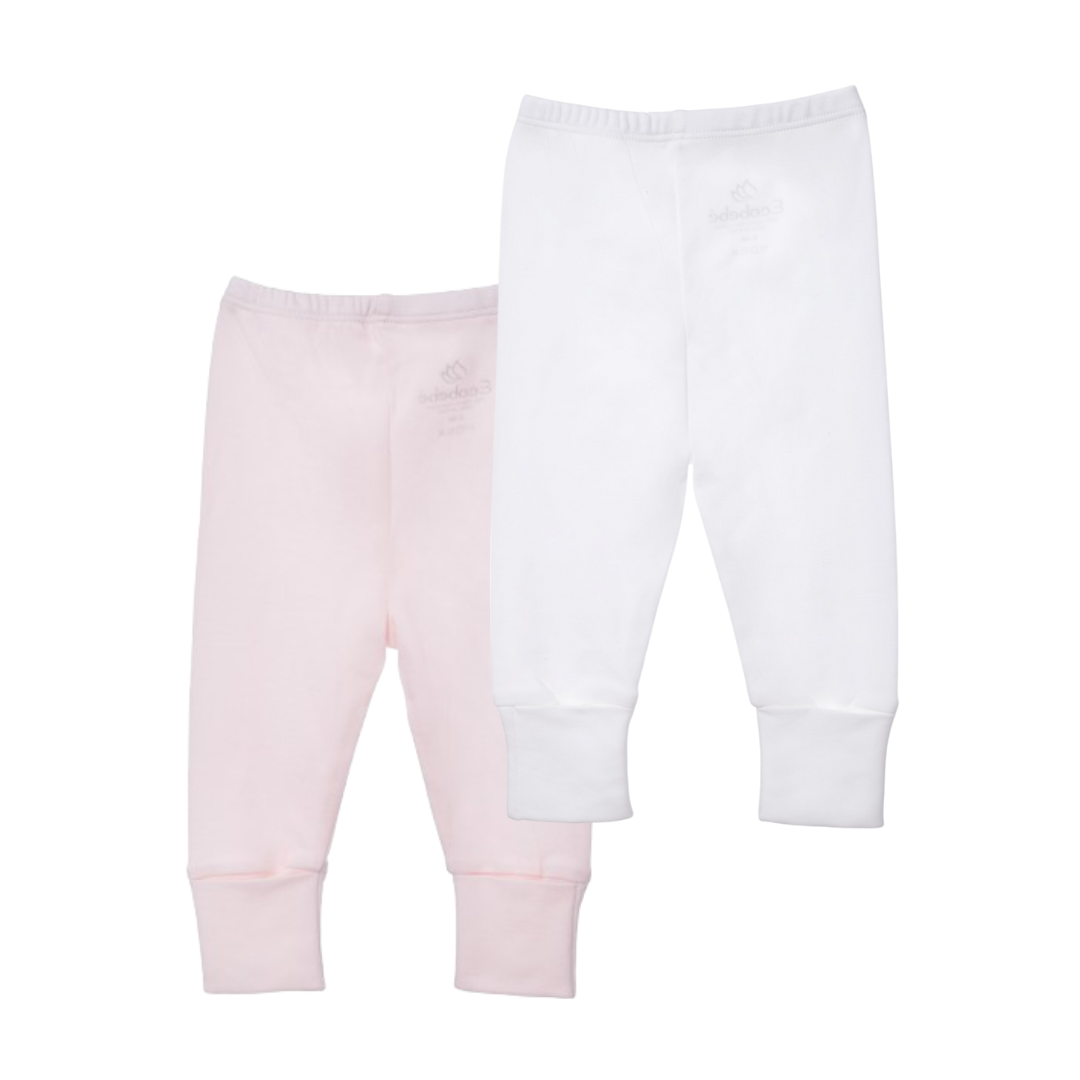 Cozy Pants Duo (Soft Pink) – 100% Algodón Orgánico